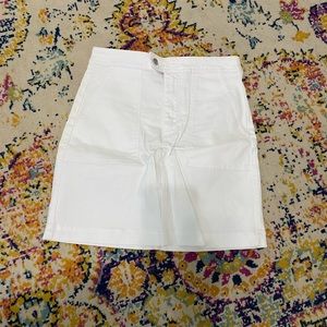 Banana Republic White Jean Skirt Size 6